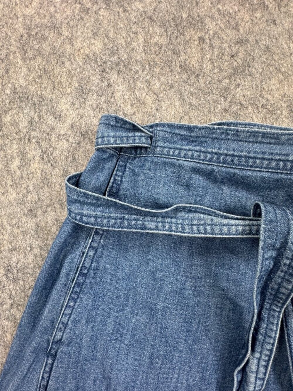Gap 1969 Denim Wrap Skirt Sz XL Knee Length Pockets - Picture 4 of 12
